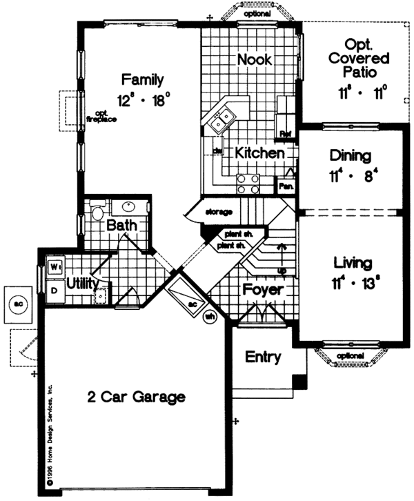 Home Plan - Mediterranean Floor Plan - Main Floor Plan #417-601