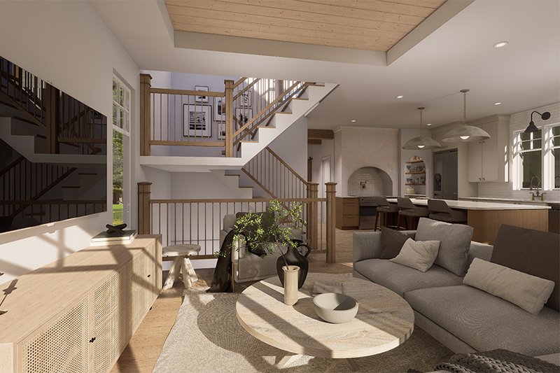 Home Plan - Interior - Family Room 1 for Farmhouse House Plan #23-2852 - 3 bed, 1.5 bath