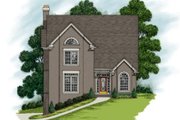 European Style House Plan - 5 Beds 4 Baths 2670 Sq/Ft Plan #56-223 