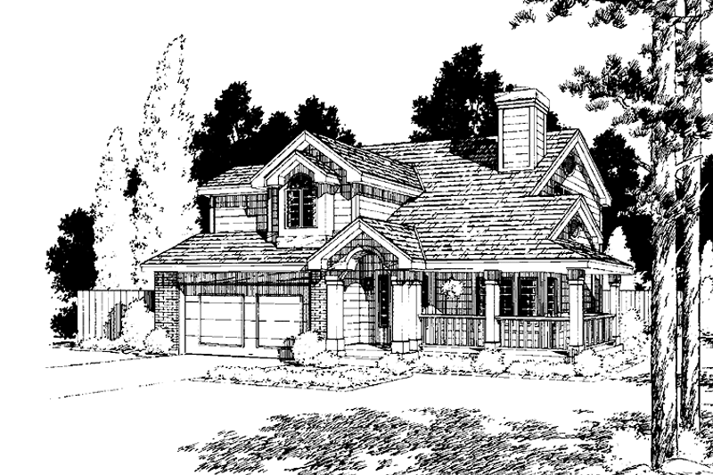 House Plan Design - Country Exterior - Front Elevation Plan #300-119