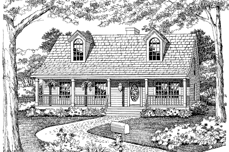 House Plan Design - Exterior - Front Elevation 3 for Country House Plan #314-207 - 5 bed, 2.5 bath