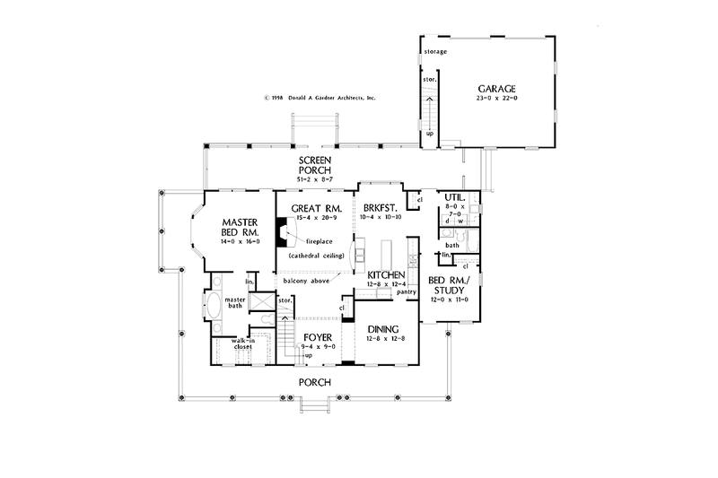 Home Plan - Floor Plan - Main Floor for Craftsman House Plan #929-399 - 4 bed, 3 bath