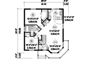 Victorian Style House Plan - 2 Beds 1 Baths 974 Sq/Ft Plan #25-4304 