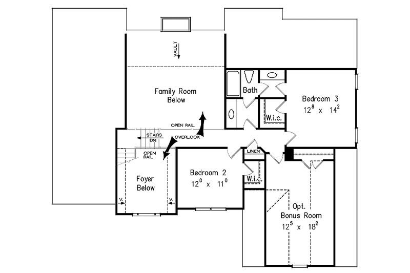 Home Plan - Floor Plan - Upper Floor for Traditional House Plan #927-70 - 4 bed, 3 bath
