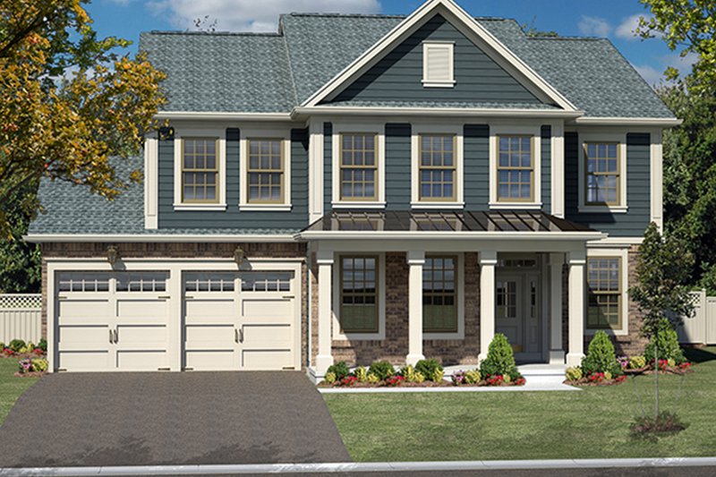 Home Plan - Colonial Exterior - Front Elevation Plan #316-279
