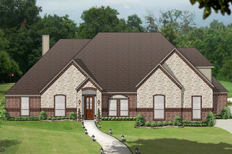 Dream House Plan - Traditional Exterior - Front Elevation Plan #84-611
