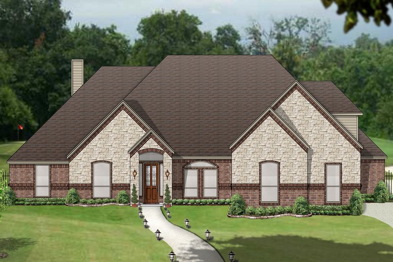 House Plan Design - Traditional Exterior - Front Elevation Plan #84-611