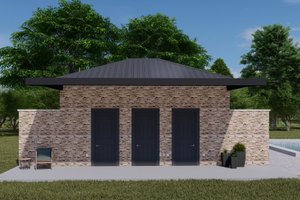 Exterior - Other Elevation for Modern House Plan #1060-111, 1 bath