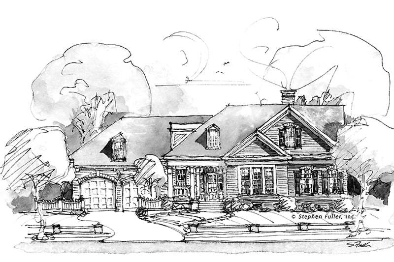 Dream House Plan - Colonial Exterior - Front Elevation Plan #429-321