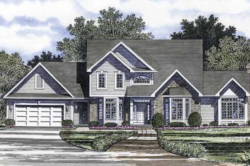 Architectural House Design - Traditional Exterior - Front Elevation Plan #316-225