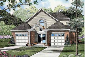Traditional Exterior - Front Elevation Plan #17-3059