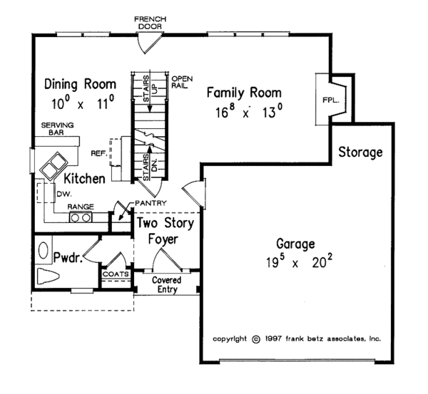 House Plan Design - Colonial Floor Plan - Main Floor Plan #927-209