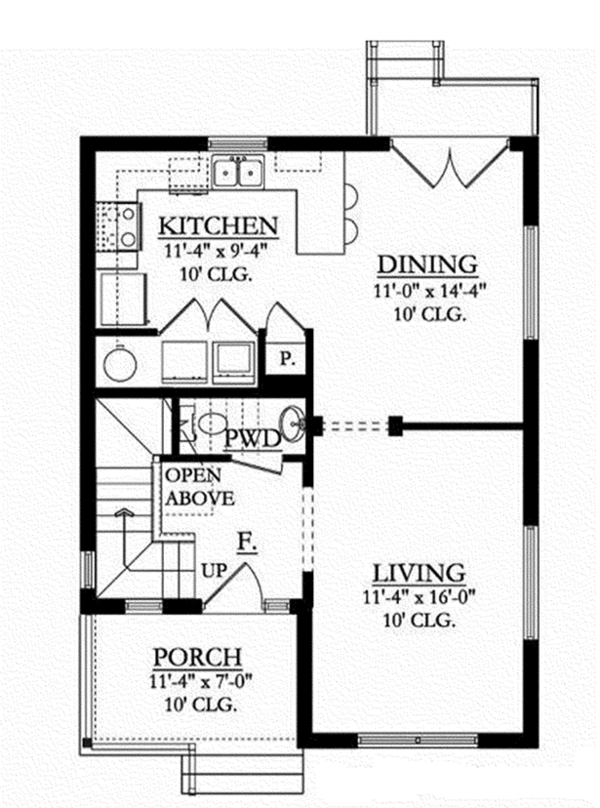 Home Plan - Colonial Floor Plan - Main Floor Plan #1058-91