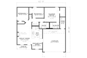 Traditional Style House Plan - 3 Beds 2 Baths 1082 Sq/Ft Plan #17-582 