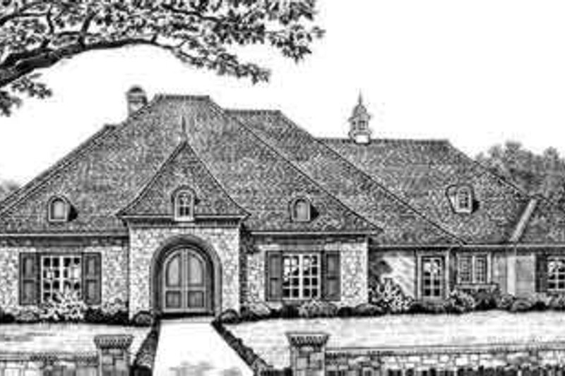 European Style House Plan - 4 Beds 3.5 Baths 2993 Sq/Ft Plan #310-281