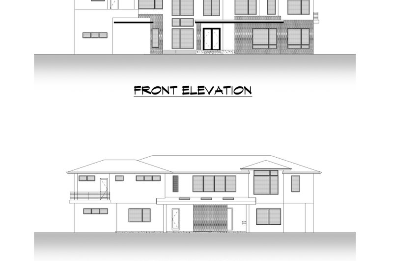 Architectural House Design - Exterior - Other Elevation 2 for Contemporary House Plan #1066-193 - 5 bed, 6.5 bath