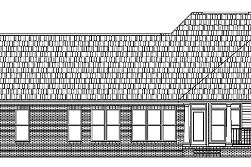 Architectural House Design - Exterior - Rear Elevation for Classical House Plan #21-410 - 3 bed, 2.5 bath