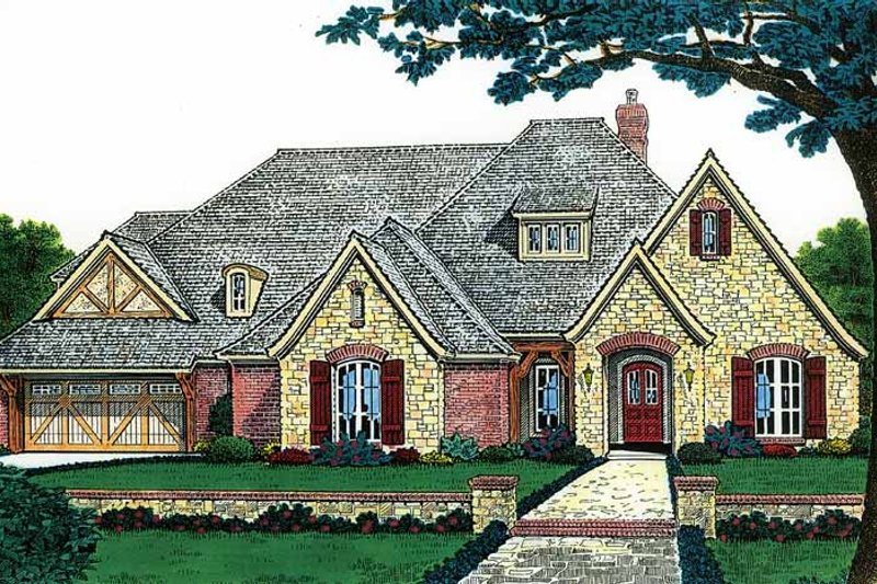 Home Plan - Country Exterior - Front Elevation Plan #310-1193