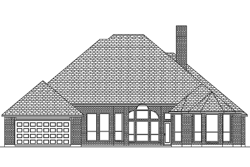 Home Plan - Exterior - Rear Elevation for Traditional House Plan #84-706 - 3 bed, 3 bath