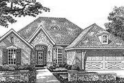 European Style House Plan - 3 Beds 2 Baths 1673 Sq/Ft Plan #310-573 