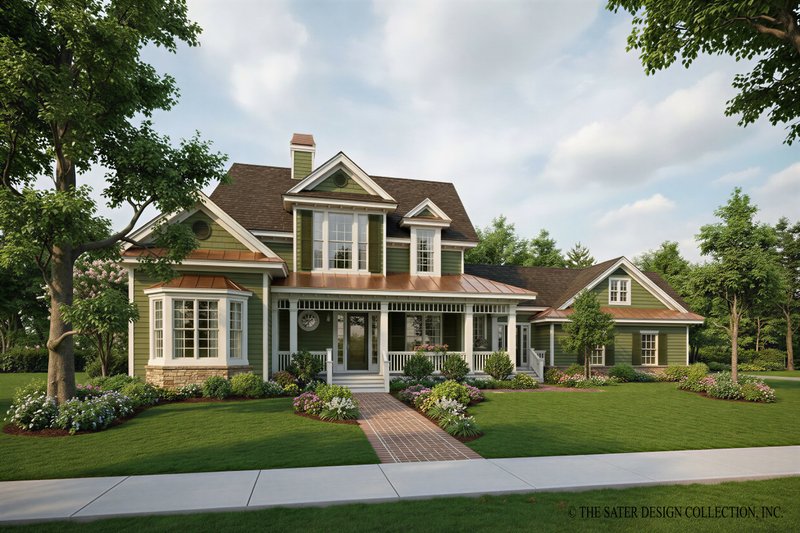 Home Plan - Exterior - Front Elevation 2 for Victorian House Plan #930-197 - 3 bed, 4.5 bath