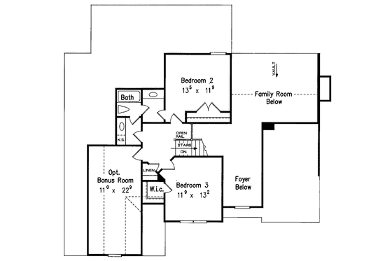 Floor Plan - Upper Floor for Traditional House Plan #927-140 - 4 bed, 3 bath