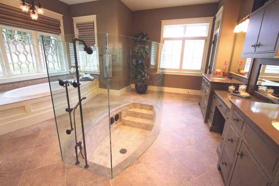 Interior - Master Bathroom for European House Plan #928-178 - 4 bed, 3.5 bath