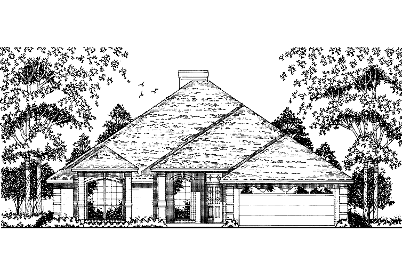 Dream House Plan - Ranch Exterior - Front Elevation Plan #42-577