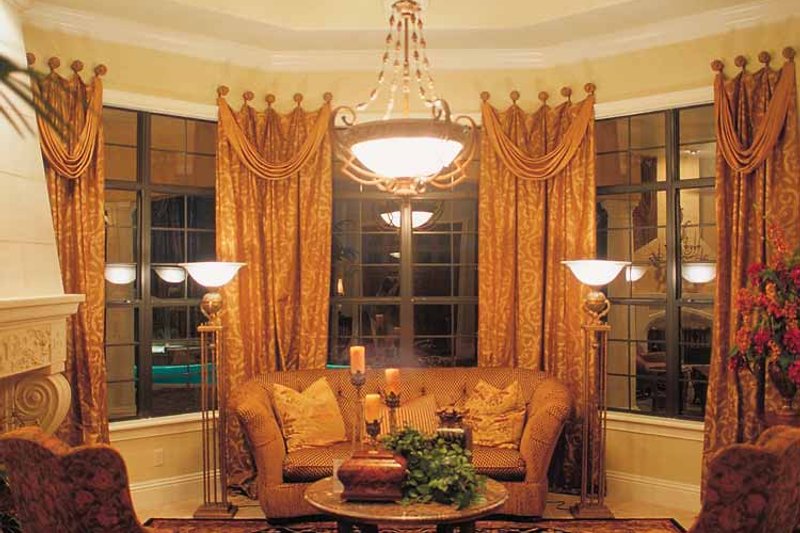 House Blueprint - Interior - Family Room 1 for Mediterranean House Plan #417-566 - 5 bed, 6.5 bath