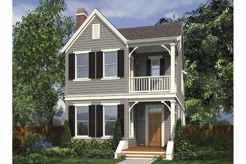 Architectural House Design - Exterior - Front Elevation 3 for Contemporary House Plan #48-868 - 3 bed, 2 bath