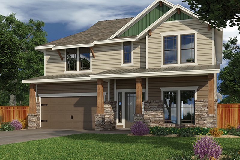 Home Plan - Craftsman Exterior - Front Elevation Plan #472-437