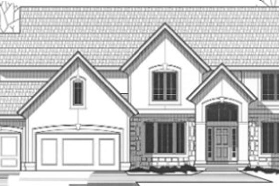 Exterior - Front Elevation for Traditional House Plan #67-860 - 4 bed, 3 bath
