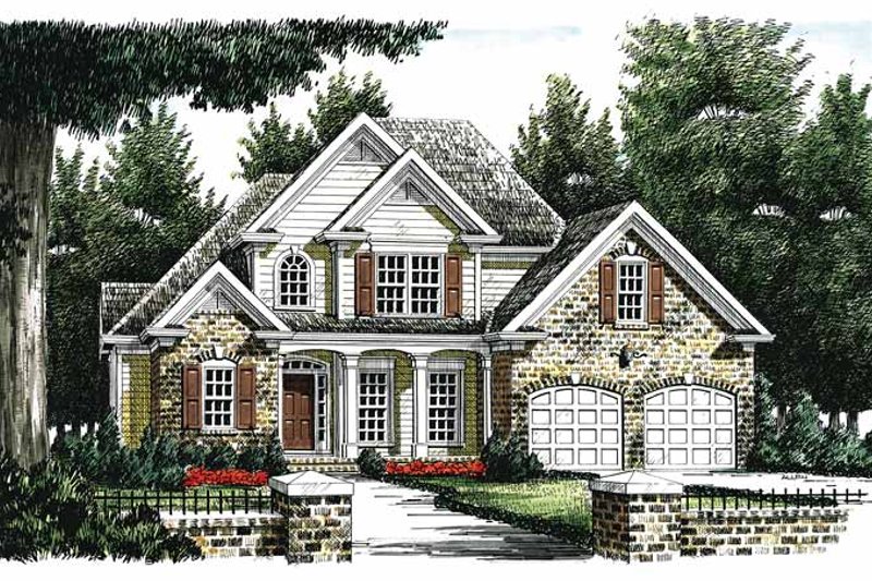 Dream House Plan - Traditional Exterior - Front Elevation Plan #927-245