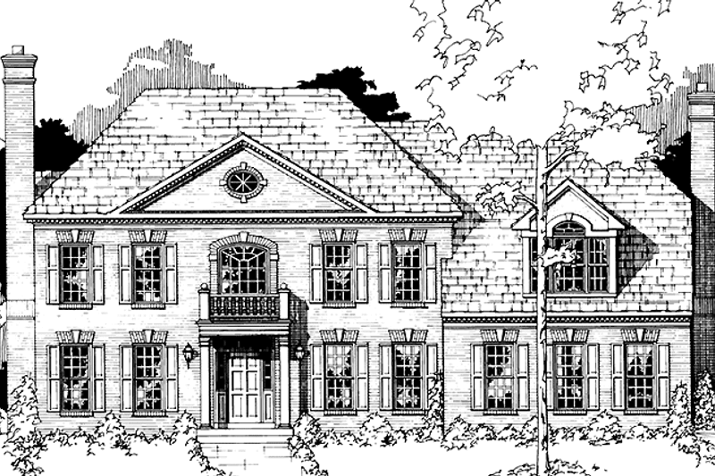 Dream House Plan - Classical Exterior - Front Elevation Plan #953-39