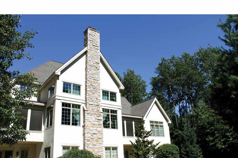 Home Plan - Exterior - Rear Elevation 3 for European House Plan #928-65 - 4 bed, 5.5 bath