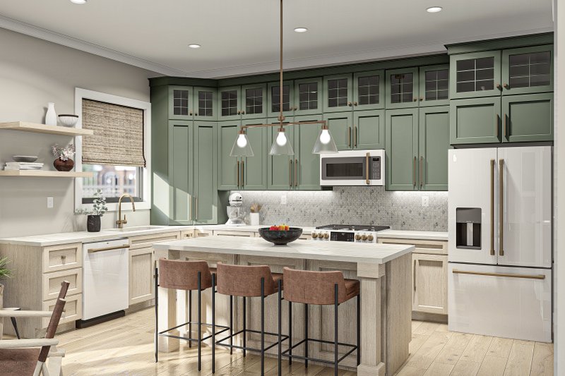 Home Plan - Interior - Kitchen for Southern House Plan #455-546 - 3 bed, 2 bath