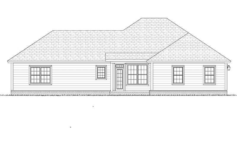 Dream House Plan - Exterior - Rear Elevation for Traditional House Plan #513-2143 - 3 bed, 2 bath