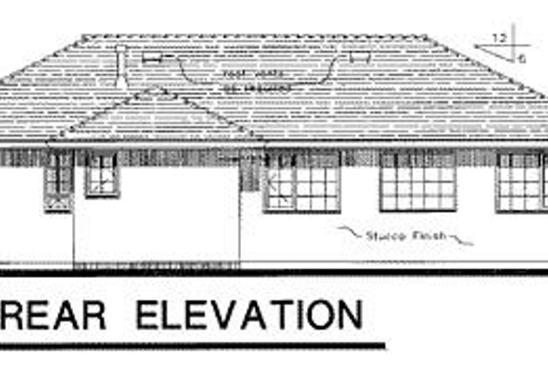 House Design - Exterior - Rear Elevation for European House Plan #18-118 - 3 bed, 3 bath