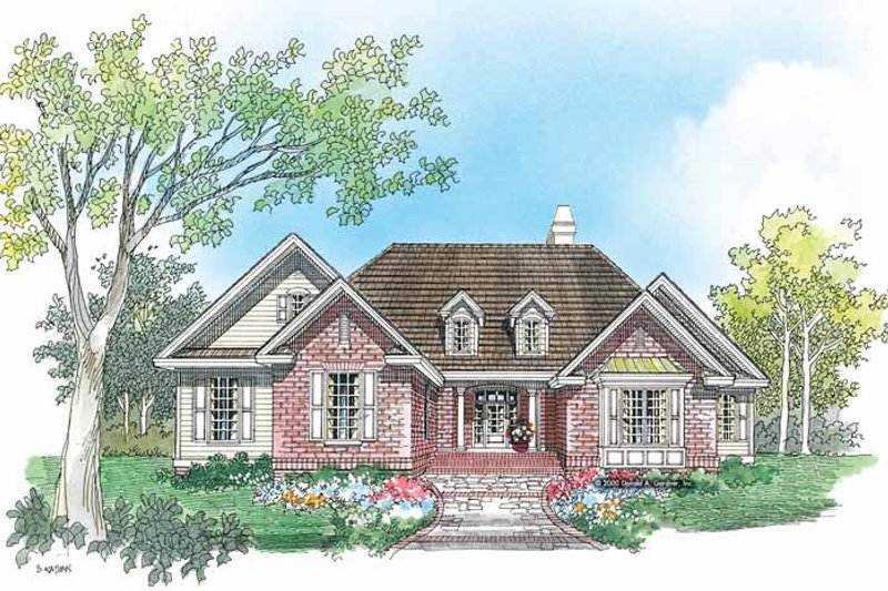 House Blueprint - Ranch Exterior - Front Elevation Plan #929-582