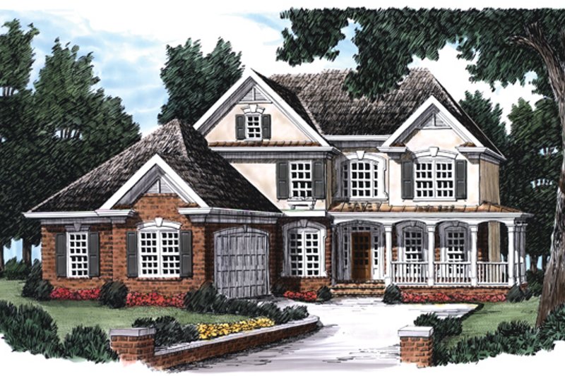 House Design - Country Exterior - Front Elevation Plan #927-88