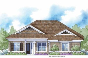 Country Exterior - Front Elevation Plan #938-40