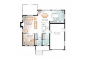 Contemporary Style House Plan - 3 Beds 2.5 Baths 2072 Sq/Ft Plan #23-2545 