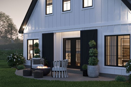 Exterior - Other Elevation 7 for Barndominium House Plan #455-508 - 2 bed, 2.5 bath