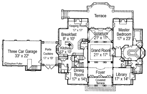 Architectural House Design - Classical Floor Plan - Main Floor Plan #429-145