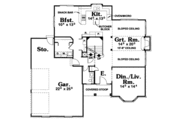 Traditional Style House Plan - 3 Beds 2.5 Baths 2069 Sq/Ft Plan #20-1572 