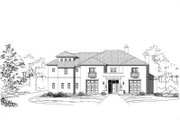 Mediterranean Style House Plan - 4 Beds 4.5 Baths 7823 Sq/Ft Plan #411-634 