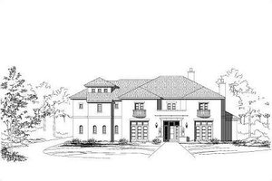 Mediterranean Exterior - Front Elevation Plan #411-634