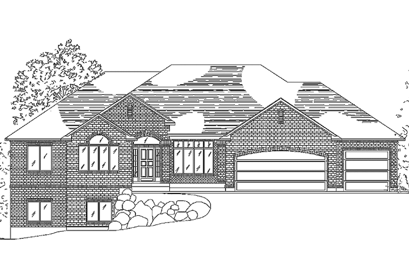Home Plan - Exterior - Front Elevation 3 for Traditional House Plan #945-19 - 3 bed, 2.5 bath