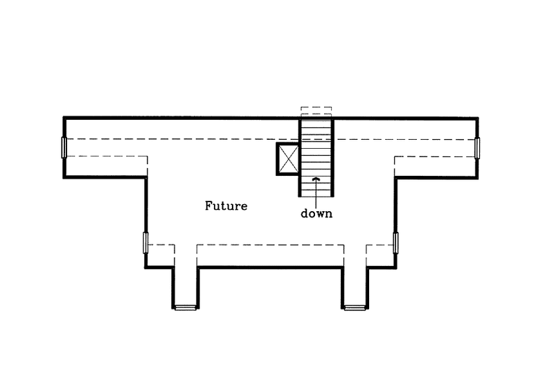 Home Plan - Floor Plan - Other Floor for Colonial House Plan #985-18 - 3 bed, 2 bath