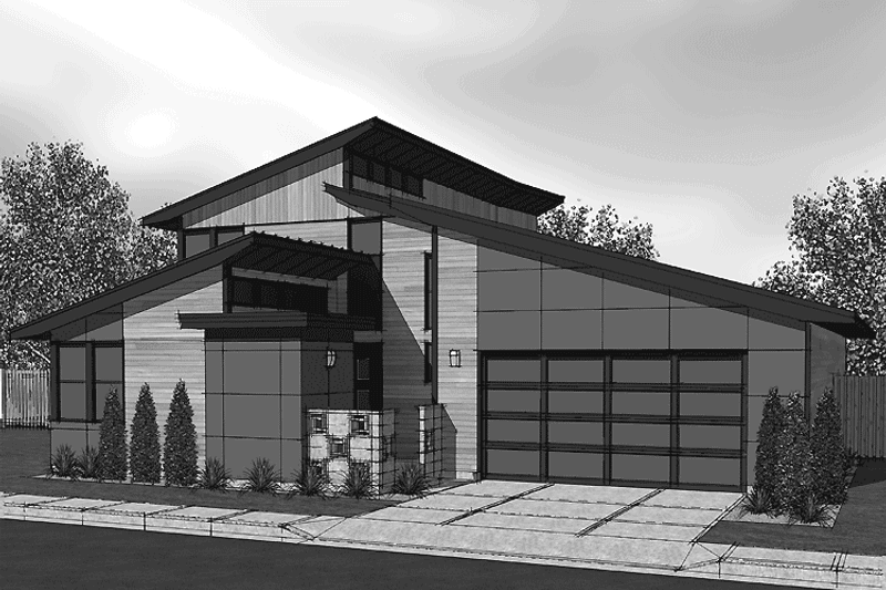 House Design - Exterior - Front Elevation 3 House Plan #569-19 - 3 bed, 2.5 bath